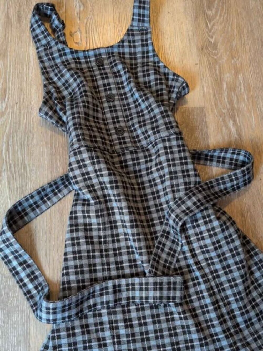 Abercrombie Kids Plaid Pinafore Dress 7/8 girls